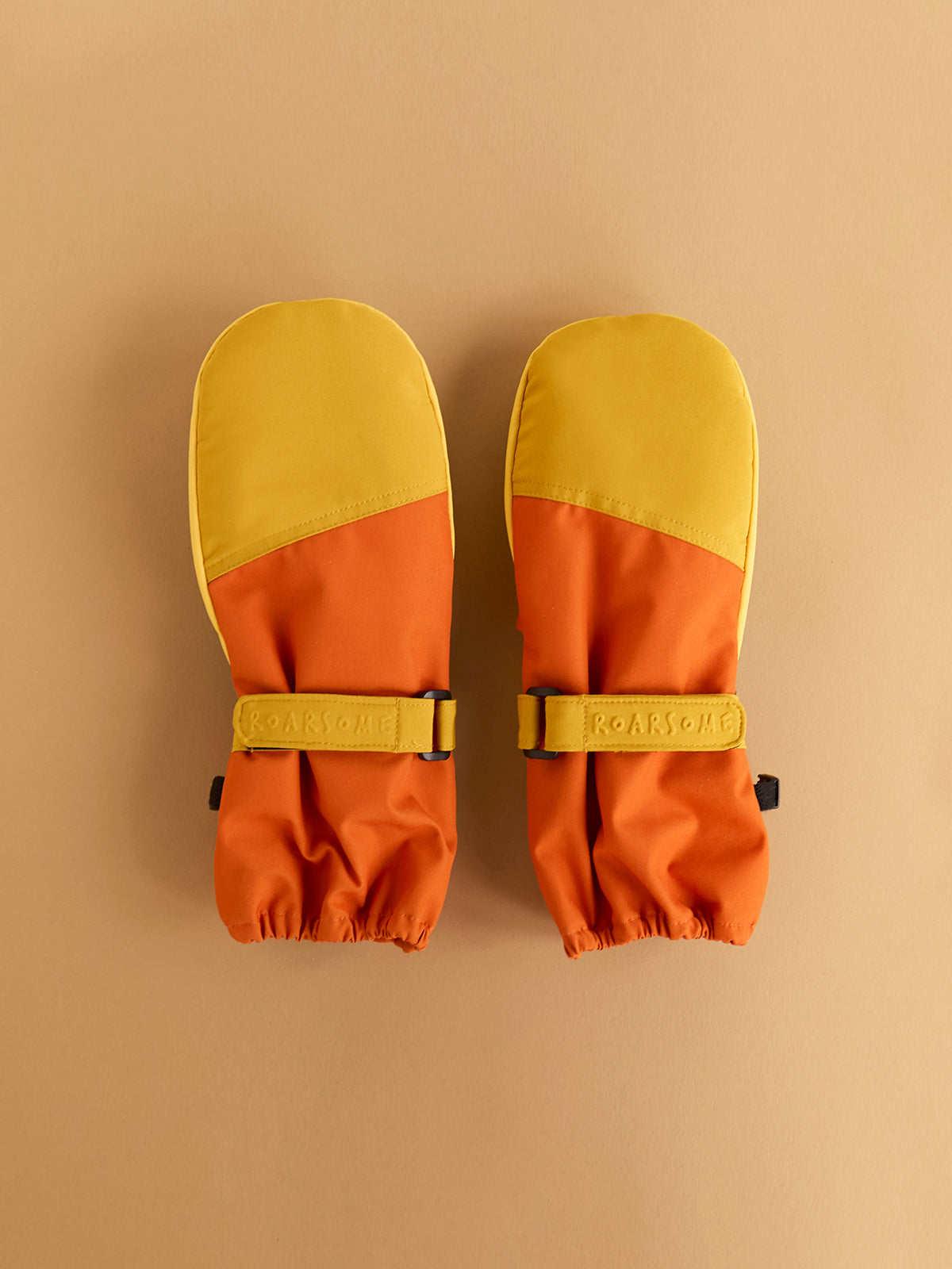 Kids Ski Gloves - Yellow/Orange