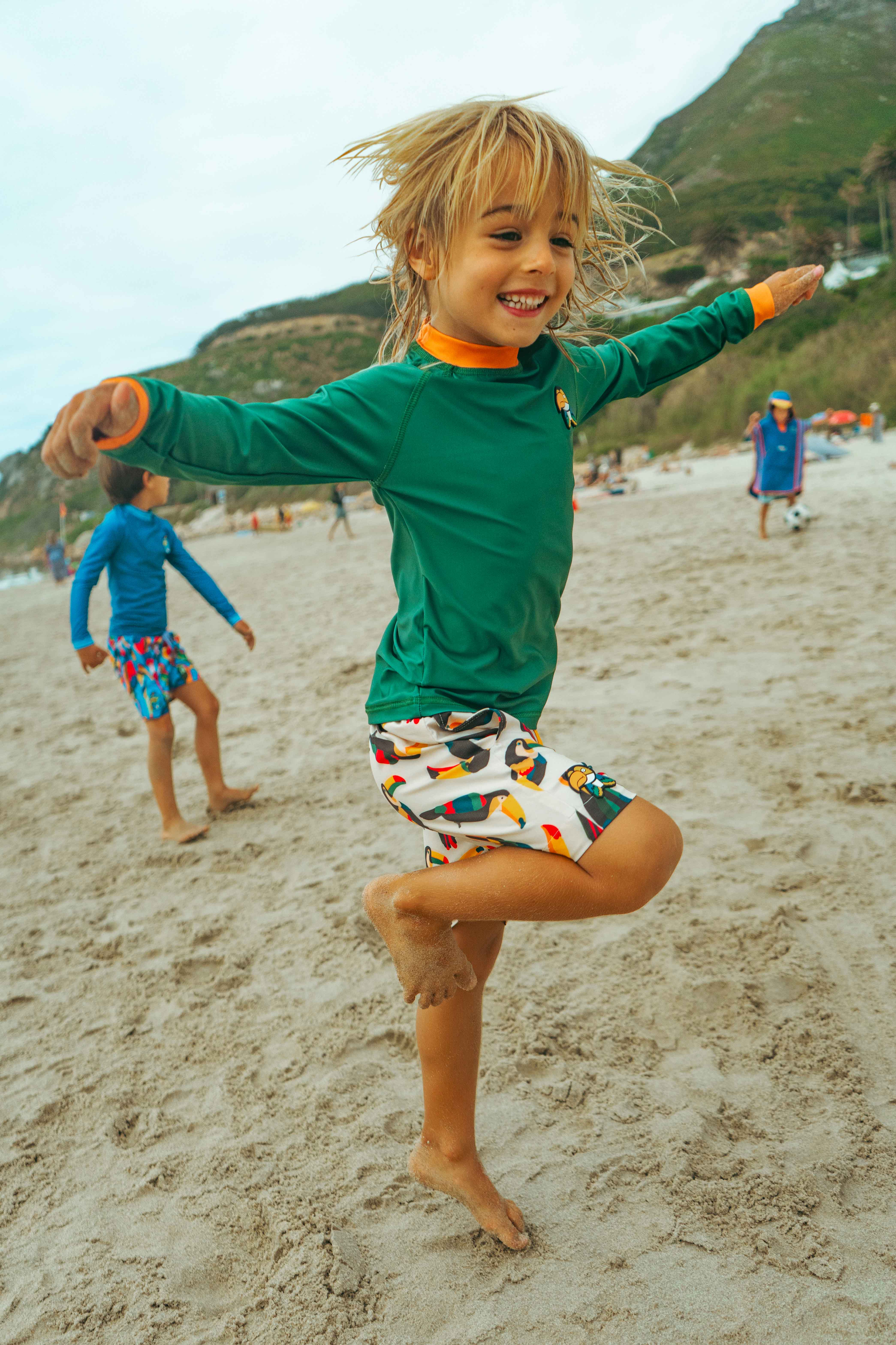 Beak the Toucan - Kids Swim Shorts
