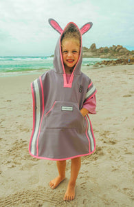 Hop the Bunny - Kids Poncho Towel