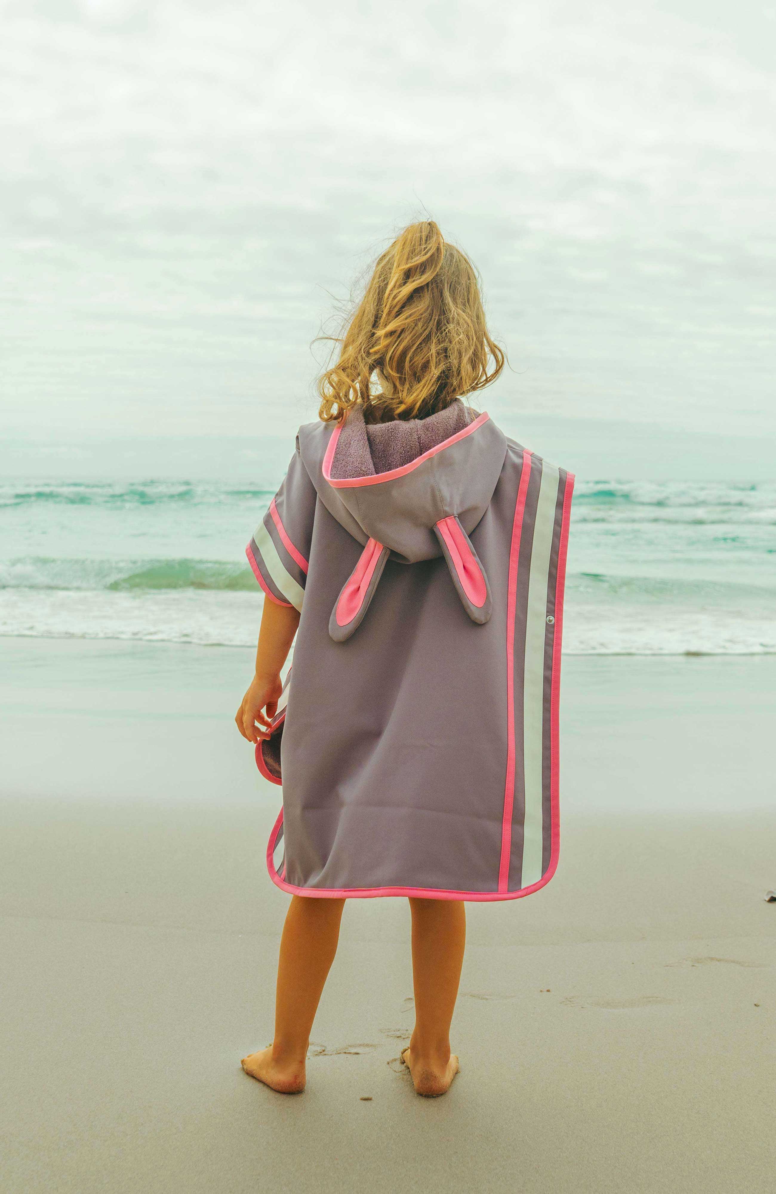 Hop the Bunny - Kids Poncho Towel