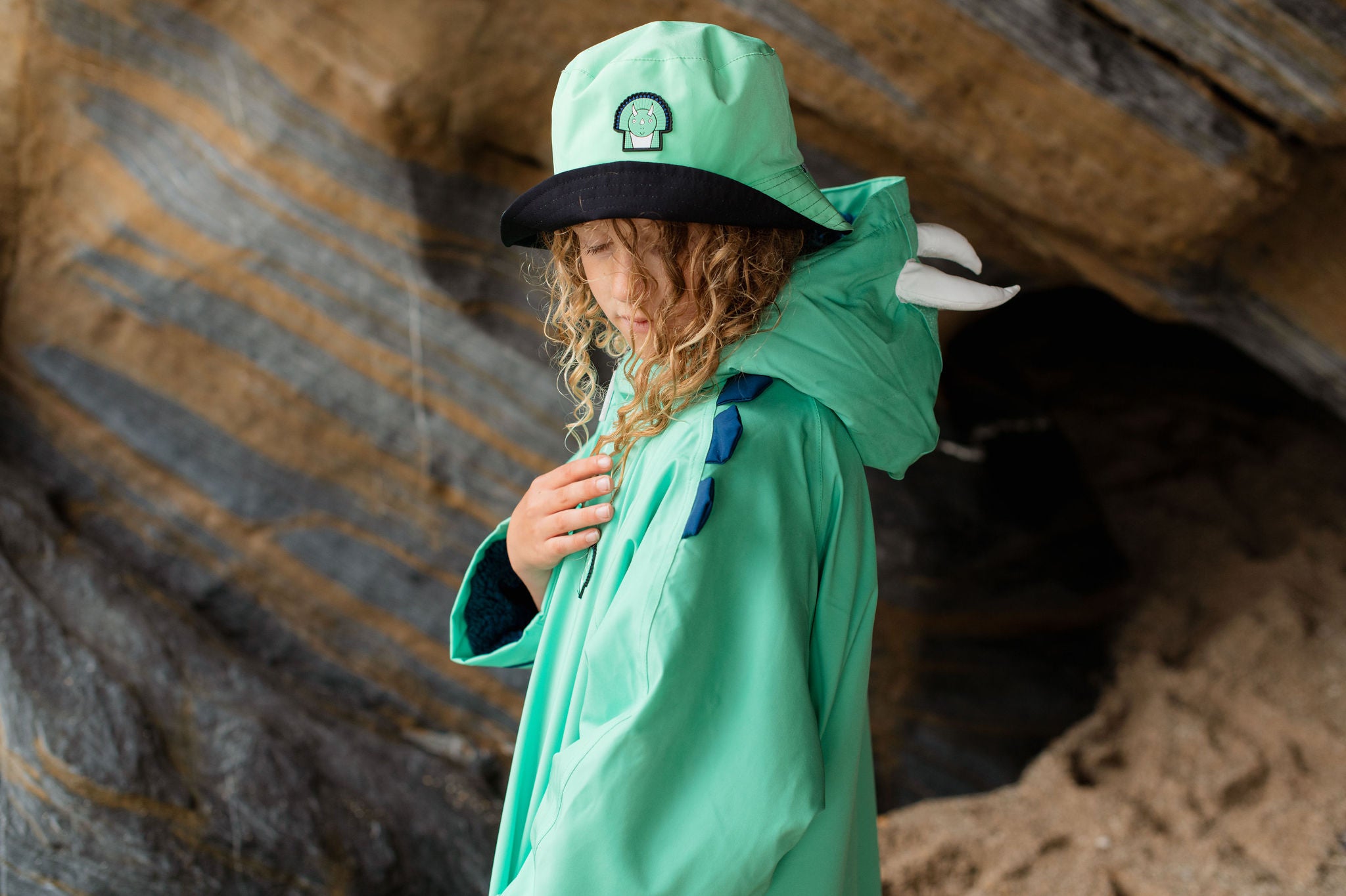 Dinosaur/Shark - Kids Reversible Bucket Hat