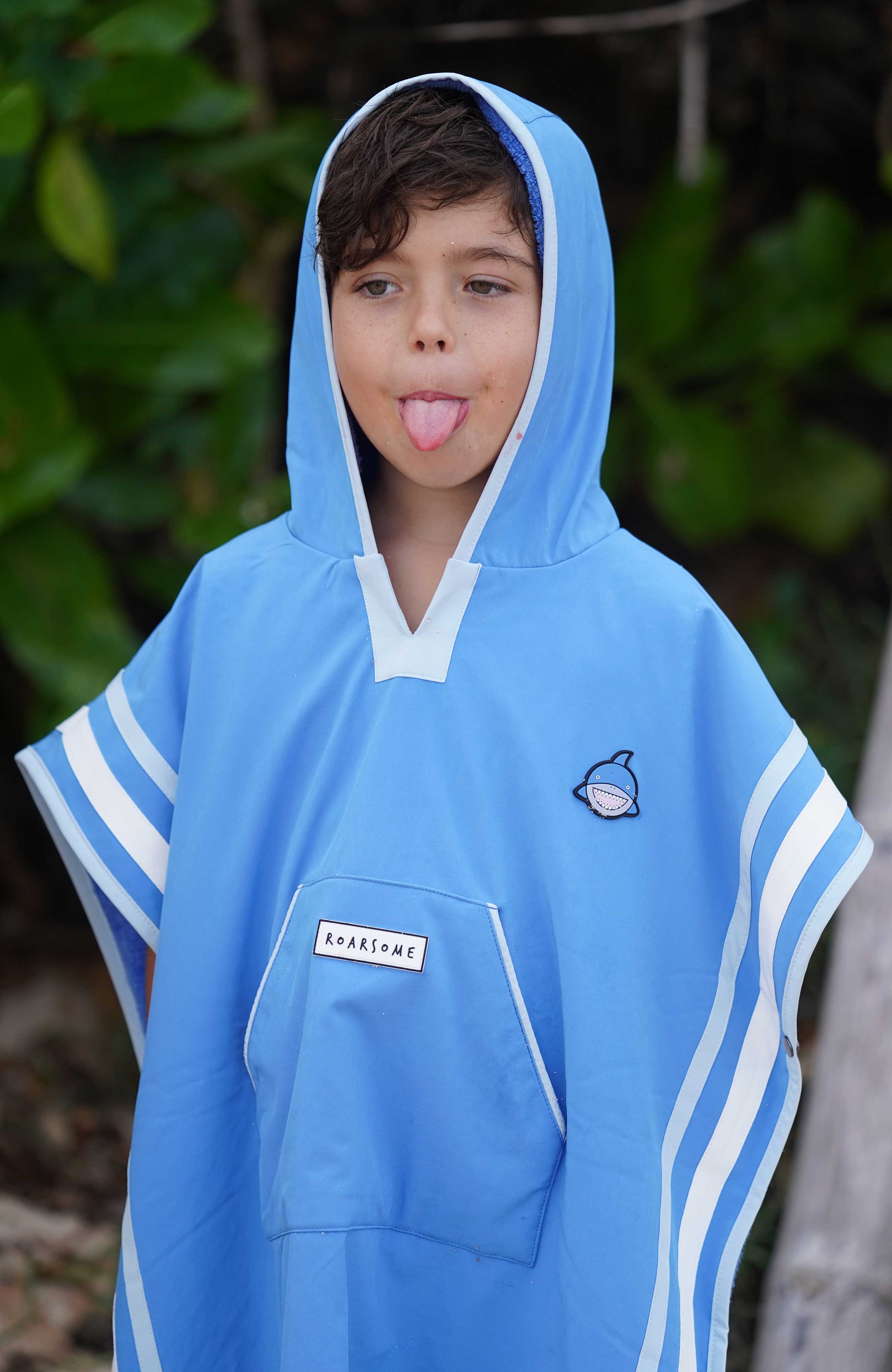 Reef the Shark - Kids Poncho Towel