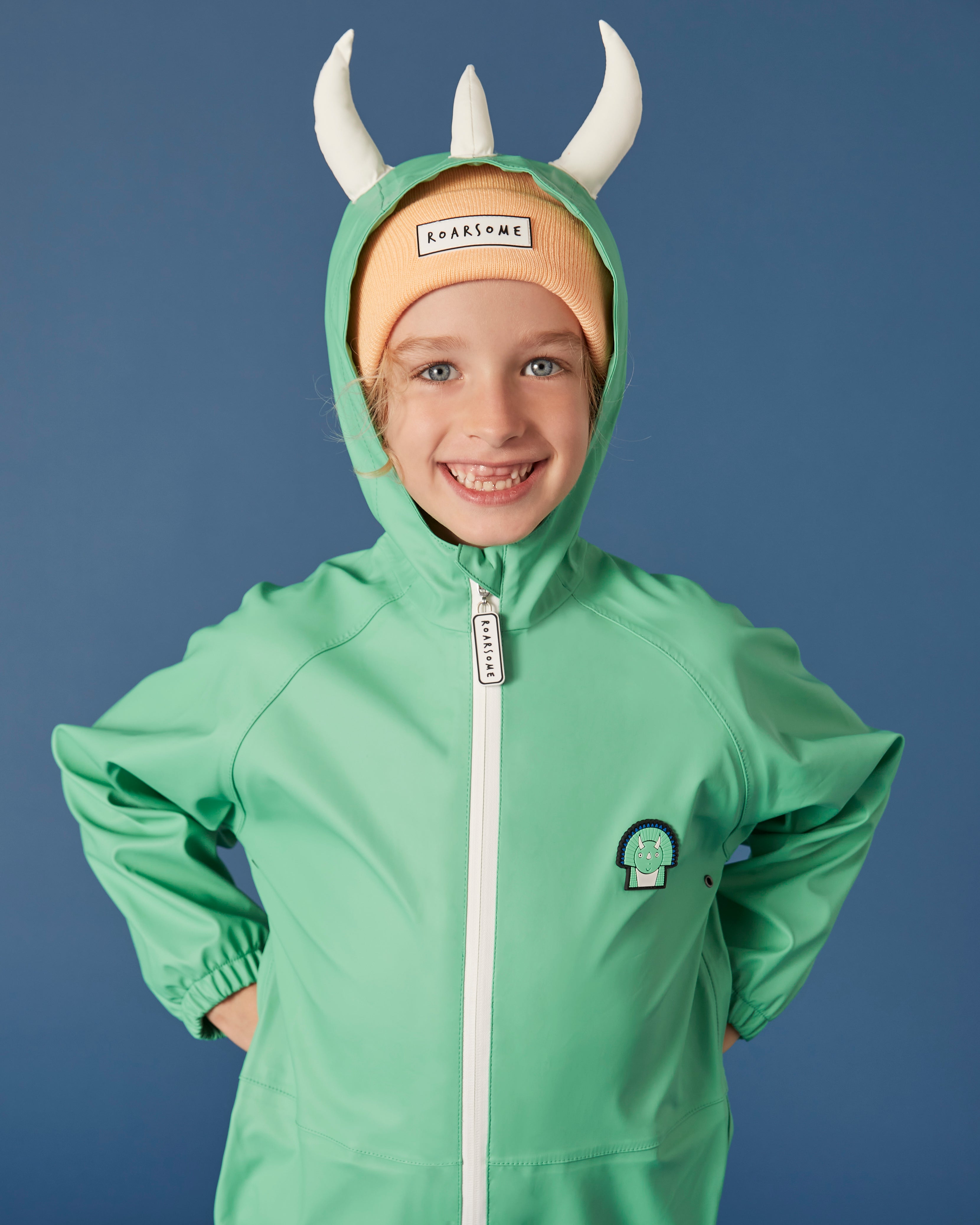 Spike the Dinosaur - Kids Puddle Suit