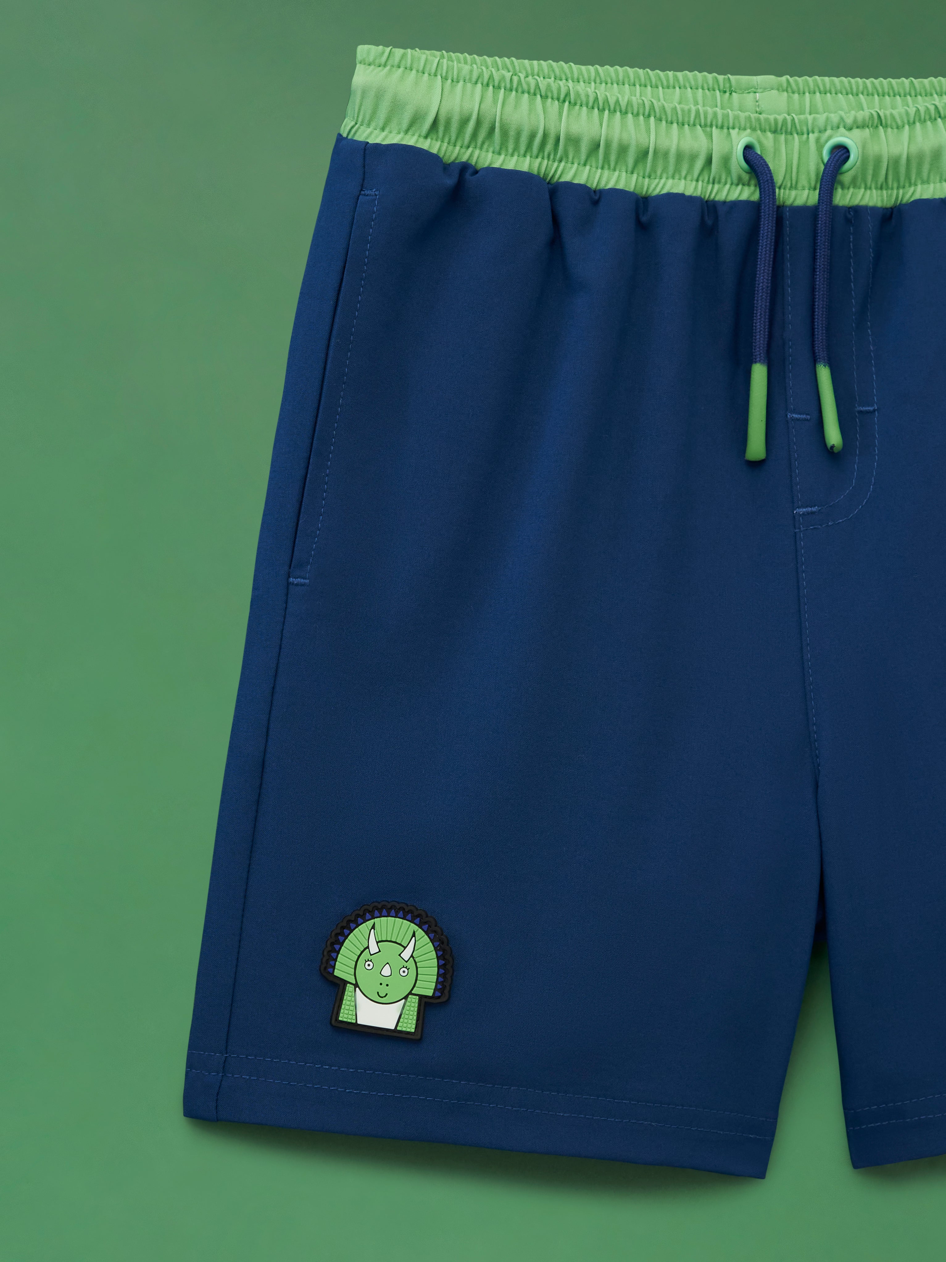 Spike the Dinosaur - Kids Swim Shorts