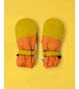 Kids Ski Gloves - Yellow/Orange