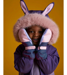 Kids Ski Gloves - Pink/Lilac