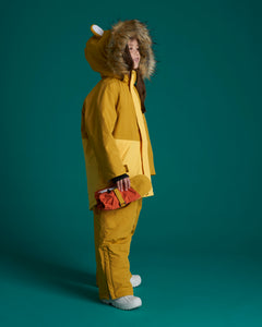 Kids Ski Gloves - Yellow/Orange