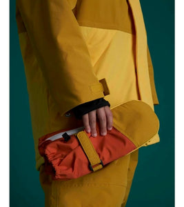 Kids Ski Gloves - Yellow/Orange
