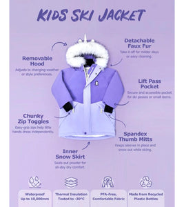 Sparkle the Unicorn - Kids Ski Jacket