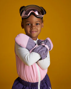 Kids Ski Gloves - Pink/Lilac