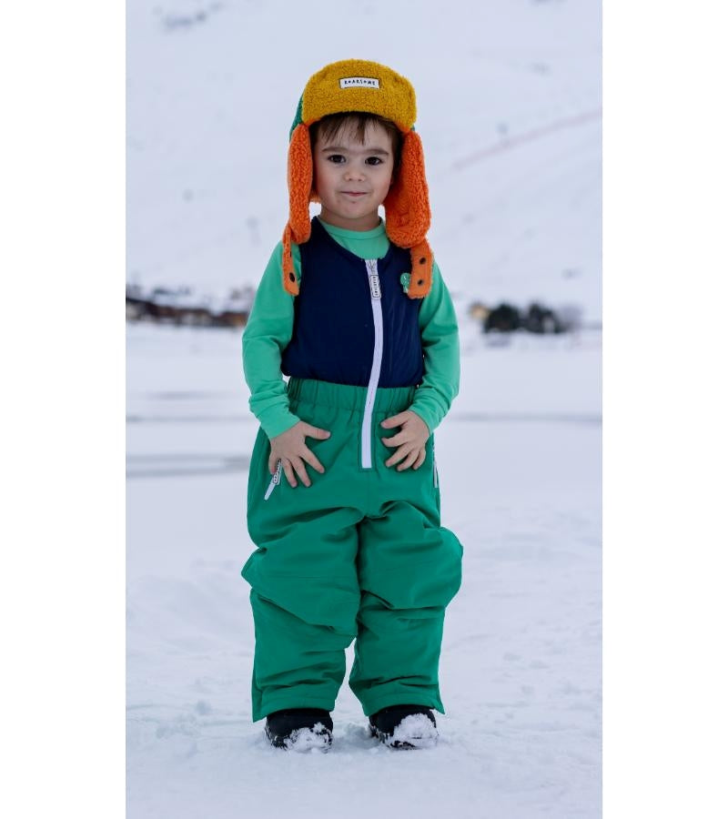 Kids Ski Salopettes / Bib Pants - Spike the Dinosaur