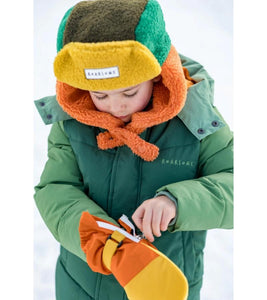 Kids Ski Gloves - Yellow/Orange