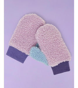 Fleece Mittens - Pink/Lilac