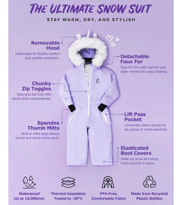 Sparkle the Unicorn - Kids Snow Suit 2026