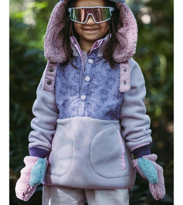Fleece Mittens - Pink/Lilac