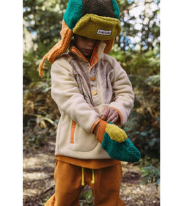 Green/Orange - Kids Trapper Hats