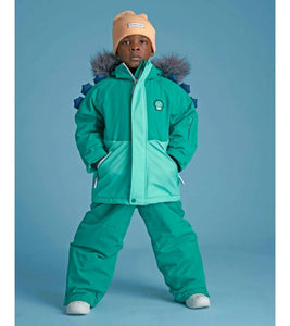 Kids Ski Salopettes / Bib Pants - Spike the Dinosaur