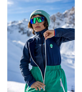 Kids Ski Salopettes / Bib Pants - Spike the Dinosaur