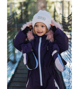 Kids Ski Gloves - Pink/Lilac