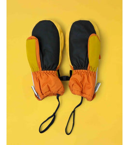 Kids Ski Gloves - Yellow/Orange