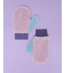 Fleece Mittens - Pink/Lilac