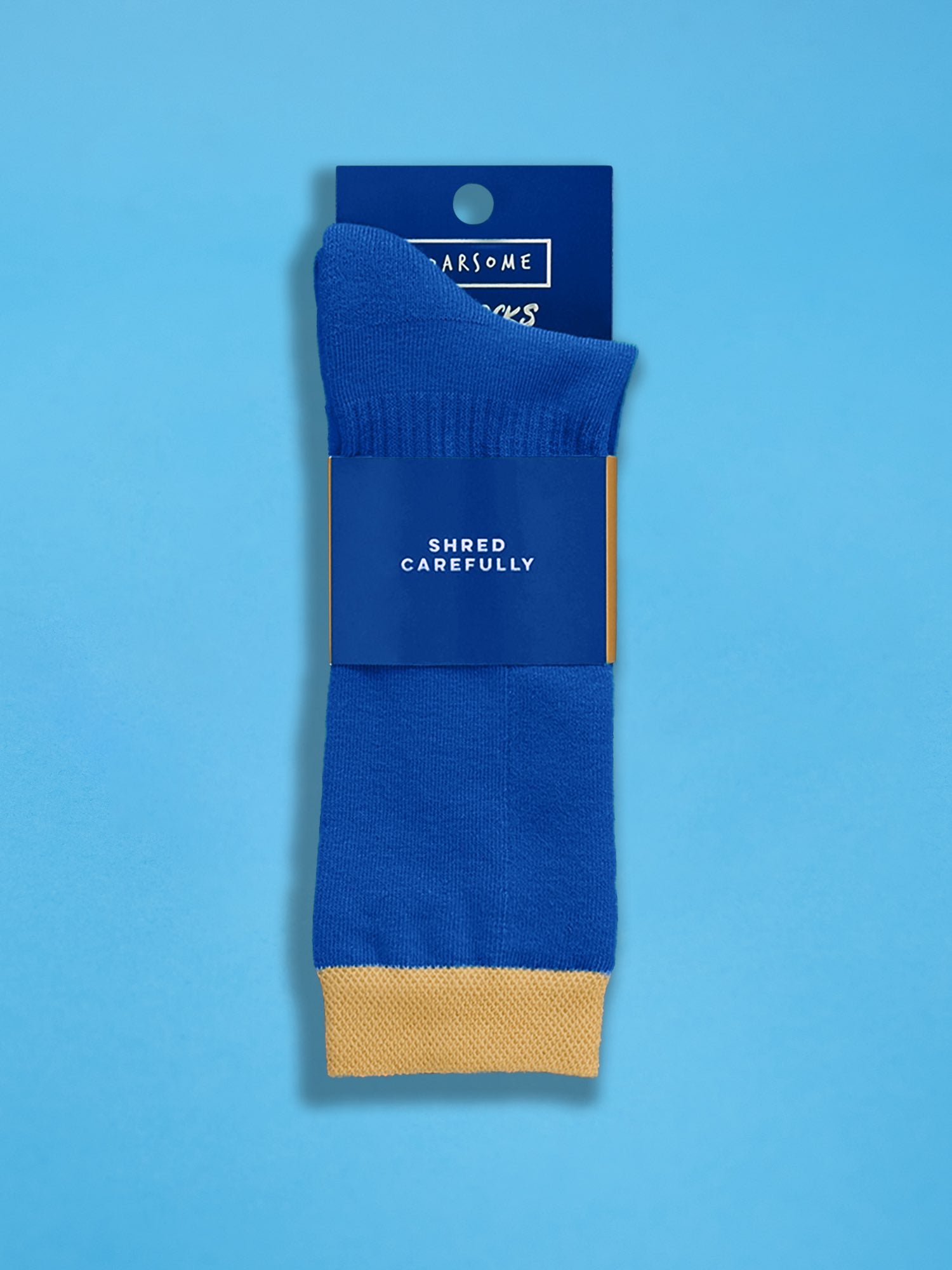 Blue/Beige - Kids Ski Socks