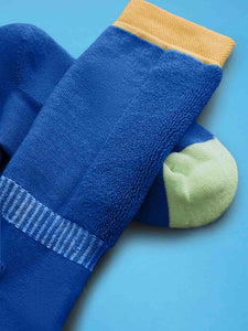 Blue/Beige - Kids Ski Socks