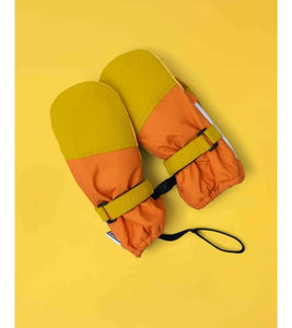 Kids Ski Gloves - Yellow/Orange