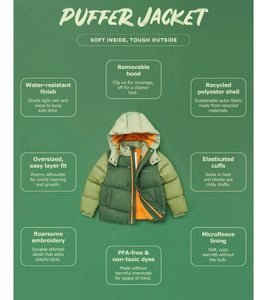 Forest Green - Puffer Jacket
