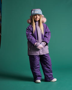Kids Ski Gloves - Pink/Lilac