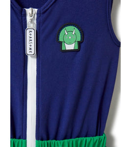 Kids Ski Salopettes / Bib Pants - Spike the Dinosaur