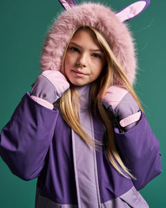 Kids Ski Gloves - Pink/Lilac
